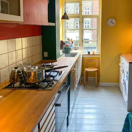 Apartment With Private Backyard In Norrebro *